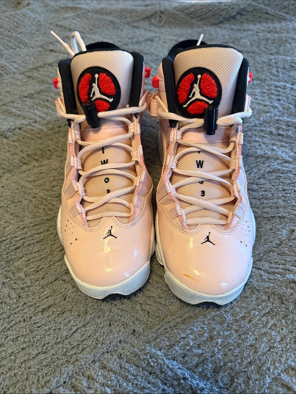 Nike Jordan Kids' Pink Jumpman Basketball Shoes